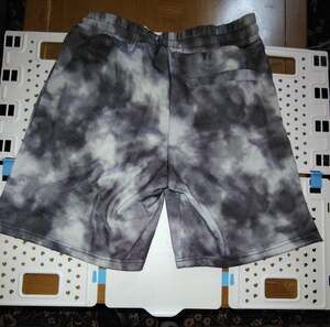 Reason Brand x Hustler Tie Dye Shorts Black/Grey - Men's S - L239